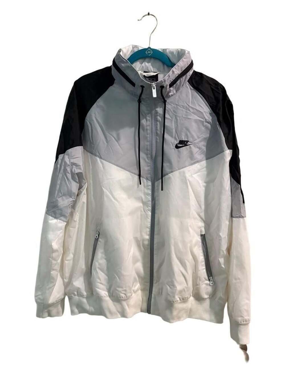 Nike Sportswear Windrunner Hooded Jacket Black White Grey
